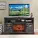 60 Inch Electric Fireplace Media TV Stand With Door Sensor Fits TVs up to 70"