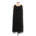 AGB Casual Dress - Shift Crew Neck Sleeveless: Black Print Dresses - New - Women's Size 10