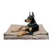ZonLi Small Dog Bed Pet Bed 30 x20 x4 with Durable Waterproof Lining and Removable Washable Bed Cover Anti-Slip Dog Bed Mattress Pet Sofa for Dogs and Cats(Brown)