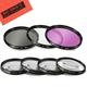 Big Mike'S 58Mm Multi-Coated 7 Piece Filter Set Includes 3 Pc Filter Kit (Uv-Cpl-Fld-) And 4 Pc Close Up Filter Set (+1+2+4+10) For Nikon 55-300Mm F/4.5-5.6G Ed Vr Af-S Dx Nikkor Zoom Lens + More!!