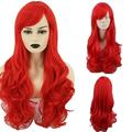 Gzwccvsn Little Mermaid Ariel Wig Wavy Cosplay Wig Synthetic Long Red Curly Costume Wigs wigs human hair
