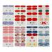 8 Sheets Christmas Nail Art Stickers Practical Nail Polish Stickers Waterproof Nail Art Decors Eco-friendly Nail Stickers Style 1