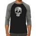 Rock n Roll Skull - Men s Raglan Baseball Word Art T-Shirt