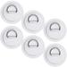FOAUUH 6 Pack Stainless Steel D-Ring Patch for Inflatable Boat Kayak Dinghy SUP D-Ring PVC Patch Stand-Up Paddleboard Canoe Rafting Accessories NO Glue Included
