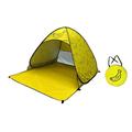 up Tent Beach Tent Portable Tent UPF 50 up Beach Sun Protection Camping Tent Quick Cabana for Backyard Beach Family Camping Fishing Yellow L