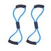 2 PCS Chest Expander Resistance Bands 8 Shaped Exercise Stretching Straps for Home Exercise Fitness (Blue)
