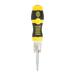 NUOLUX 5 In 1 Multi-function Screwdriver with LED Flashlight without Battery (Yellow)