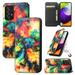 Case for Samsung Galaxy A52 Case Galaxy A52 5G Case Wallet Case PU Leather and Hard PC RFID Blocking Slim Durable Protective Phone Case Cover For Samsung A52 5G Painting