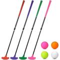 Hiboom 4 Pack Golf Putters for Men and Women Two Way Mini Golf Putter with 4 Golf Balls Adjustable Length Kids Putter Bulk for Right or Left Handed Golfers for Children Teenager Junior (Vivid Color)