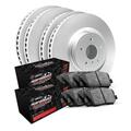 R1 Concepts Front Rear Brakes and Rotors Kit |Front Rear Brake Pads| Brake Rotors and Pads| Performance Off-Road Brake Pads and Rotors WDVN2-76001