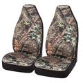 Mossy Oak Full Camo Seat Covers High Back - Made with Rip-Stop Oxford Fabric Airbag Compatible Universial Fit Most Bucket Seats - Official Licensed Product