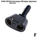 Dual USB DC LED Car Cigarette Lighter Adapter Charger 12V 2-Way Socket Splitter L2L5