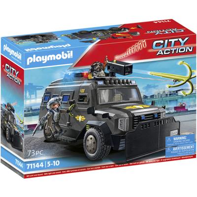 Konstruktions-Spielset PLAYMOBIL "SWAT-Geländefahrzeug (71144), City Action" Spielbausteine bunt Kinder Ab 3-5 Jahren