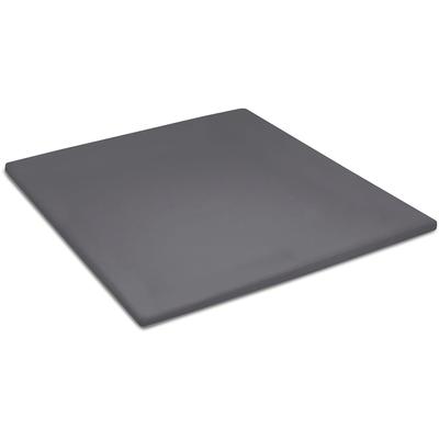 Spannbettlaken CINDERELLA "Double-Jersey Topper", grau (anthrazit), B:80-90cm L:200-210cm, Double-Jersey, Obermaterial: 100% Baumwolle, Laken, bügel- und knötchenfrei, bis 15cm Höhe Image
