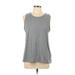 ZeroXposur Active Tank Top: Gray Activewear - Women's Size Large