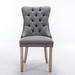 August Grove® Willsboro Tufted Velvet Back Parsons Chair Dining Chair Wood/Upholstered/Velvet in Gray | 37.5 H x 19.7 W x 24.4 D in | Wayfair