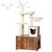 Tucker Murphy Pet™ 62" Wardsboro Cat Tree Manufactured Wood in Brown | 61.8 H x 27.5 W x 21.6 D in | Wayfair 0D28F497509644E79B9592AE1C8C10B0