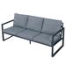 Ebern Designs Enneth 69 Wide Metal in Gray | 27 H x 69 W x 28 D in | Outdoor Furniture | Wayfair 5C6D422E59A043789F171724AA6BB3D4