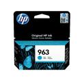 HP 963 Cyan Standard Capacity Ink Cartridge 11ml for HP OfficeJet Pro 9010/9020 series - 3JA23AE