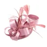 Good Bridal Headwear Allergy Free Faux Silk Party Hat Feather Style Bridal Headwear Hair Clip