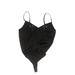 Abercrombie & Fitch Bodysuit: Black Solid Tops - Women's Size X-Small