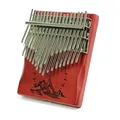 Kalimba DNomatic à 34 touches en bois massif avec clavier piano à pouce instruments de musique