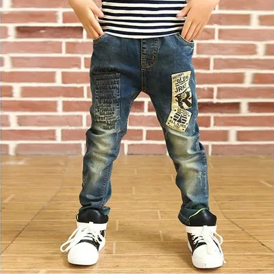 IENENS Junge Mädchen Hosen Dünne Jeans Elastische Taille Hosen 4-13 Jahre Kinder Jungen Denim