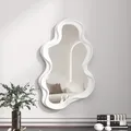 Lazzy House Wall Mirror for Bedroom Bathroom Kawaii Makeup Mirror House Decoration Living Room