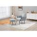 Modern Velvet Accent Chair Livingroom Accent Chair Lounge Tufted Upholstered Armchair w/ Chair & Ottoman Sets, Light Gray