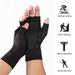 Dndkilg Cold Weather Mitten for Men Warming Fingerless Training Cycling Adult Half Finger Hand and Finger Arthritis Weight Lifting Thick Gloves for Teen Girls Hand Wrist Support Glove Black
