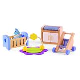 Hape Wooden Doll House Furniture Baby s Room Set