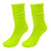 Ploknplq Womens Socks Socks Solid Color Crew Socks Colorful Lightweight Cotton Socks Thigh High Stockings Compression Socks for Women Green One Size