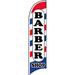 BARBER SHOP Windless Swooper Flag Feather Banner Sign 2.5X11.5 Ft Tall (Flag ) Wb