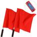 2 Pcs Referee Flags Command Flags Signal Flags Hand Waving Flags for Game Match Competition