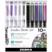 Zebra Pen Sarasa Pens/Mildliner Creative Starter Kit - Needle Marker Point Style - Multi Ink - 10 / Pack | Bundle of 2 Packs