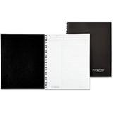 - Wirebound Notebook Planner Legal Rule 8 1/2 X 11 White 80 - Sold As 1 Each - -Stamped Black Linen Cover With Black Double-Wire Binding.