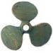 Decorative Cast Iron Propeller Paperweight 4 Antique Bronze