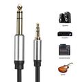 Bcloud 3.5mm Male to 6.35mm Male Jack Connector Audio Cable for Amplifier Loudspeaker 1.5M