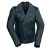 First Manufacturing WBL1390-S-NBLUE Rebel Leather Motorcycle Jacket Navy Blue - Small