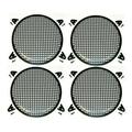 4 Absolute 15 Subwoofer Grille 15 Subwoofer Speaker Metal Mesh Cover Waffle Grille Protect Guard DJ Car Audio