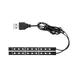 WANYNG USB Car Atmosphere Light One Tow Two Single-color LED Neon Strip Music Car Interior Lighting