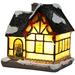 Christmas Village Sets - LED Lighted Snow Village Perfect Addition to Your Christmas Indoor Decorations & Holiday Displays - D