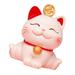 Mini Lucky Cat Figurine Japanese Lucky Cat Figurine Resin Fortune Cat Statue Feng Shui Tabletop Animal Sculpture[#4]