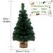 PRINxy Christmas Tree Desktop Decor Dining Table Decor Pine Tree Model Desktop Christmas Tree Holiday Pine Tree Tabletop Decor Christmas Decoration Fake Tree Green B