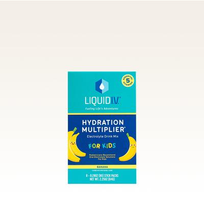 Liquid I.V. Kids Banana 8-Pack Hydration Multiplier® For Kids - Hydrating Powdered Electrolyte Drink Mix Packet