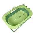 Beberoad Love Baby Bathtub Portable Travel Baby Bath Tubs for Newborn/Infant/Toddler Collapsible Foldable Bathtub Folding Multifunctional Bathtub for Washing/Shower/Bathing with Hole Cayman Green