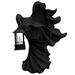 Home Decor 1Pc Halloween Scary Hell Messenger Hand Lamp Decoration Witch Resin Sculpture Decoration Statue Decoration Halloween Garden Decoration Black