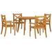 vidaXL Patio Dining Set Outdoor Furniture Set for Garden Solid Wood Acacia