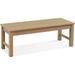 Efurden Garden Bench 2-Person Poly Lumber Outdoor Bench for Indoor and Outdoor Weatherproof (Teak Color)