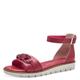 MARCO TOZZI Damen Sandalen mit Keilabsatz Hinten geschlossen Vegan, Rosa (Pink), 36 EU